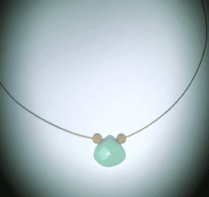 Illusion Necklace Chrysoprase Cable