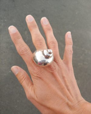 Sterling Nautilus Shell Ring