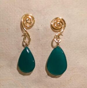 Jasper Coil Earrings